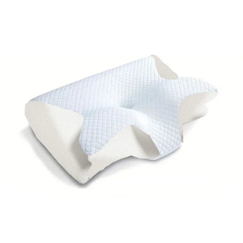 Almohada viscoelástica con forma de mariposa, color blanco
